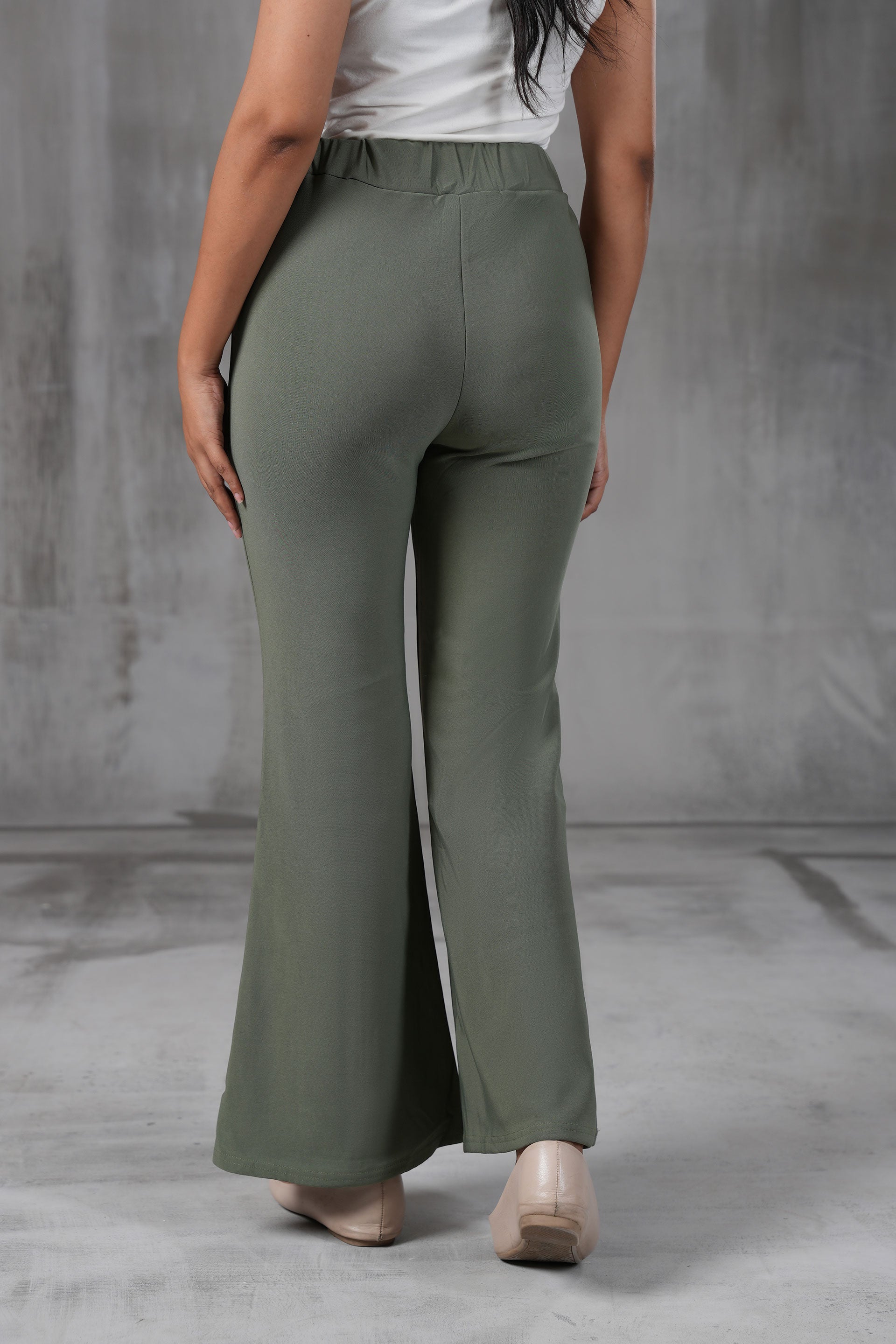High-Waist Belted Trousers