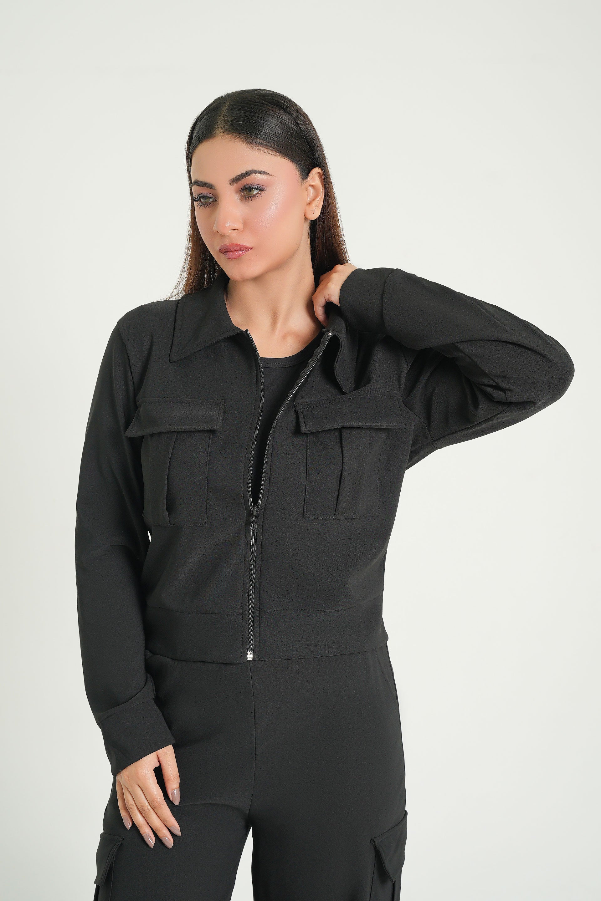 Black Co-ord Sets | Fleece Co-ord Sets | Cherry Chics