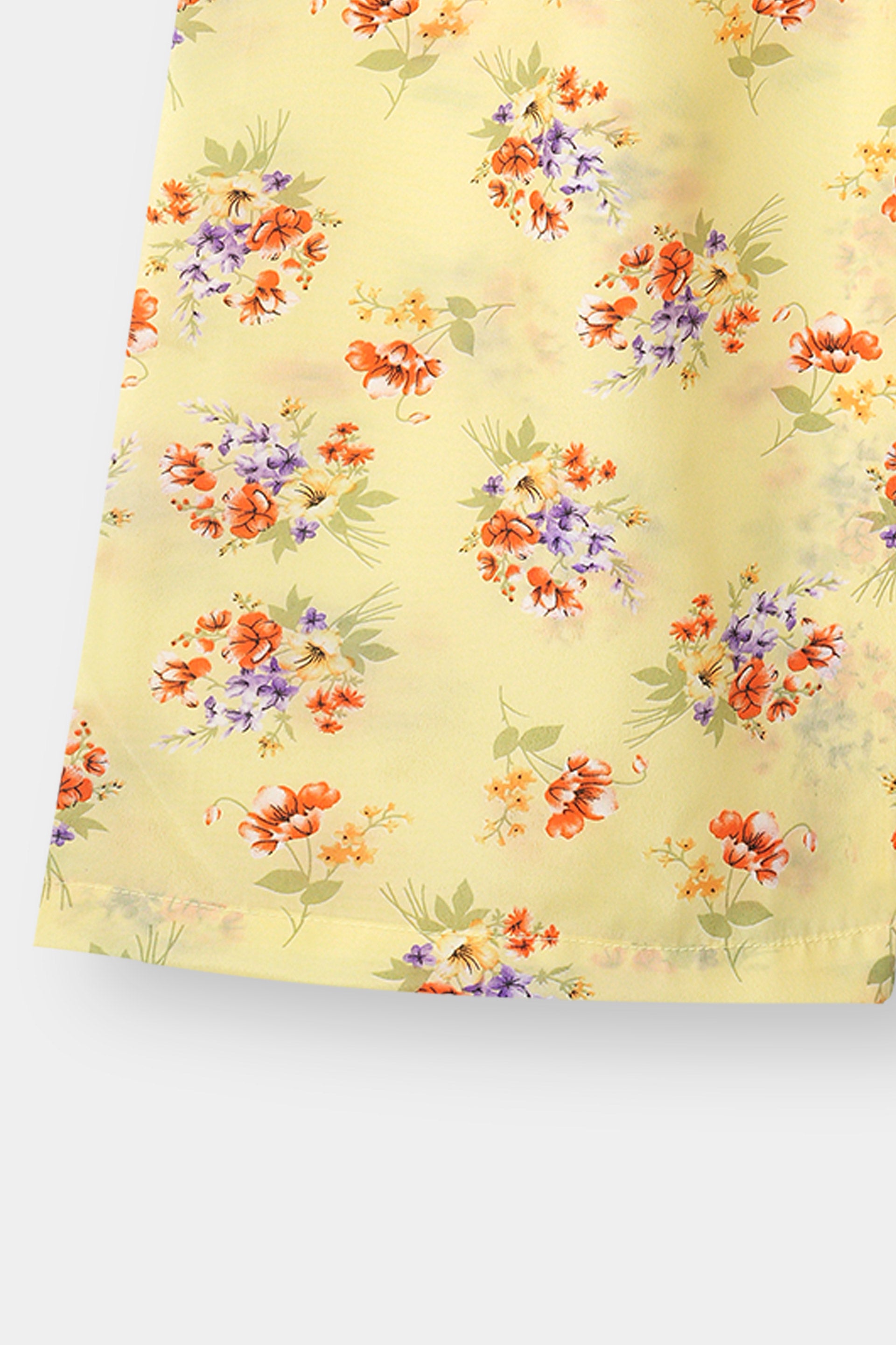 Floral Co-Ord Set | Yellow Co-Ord Set | Cherry Chics