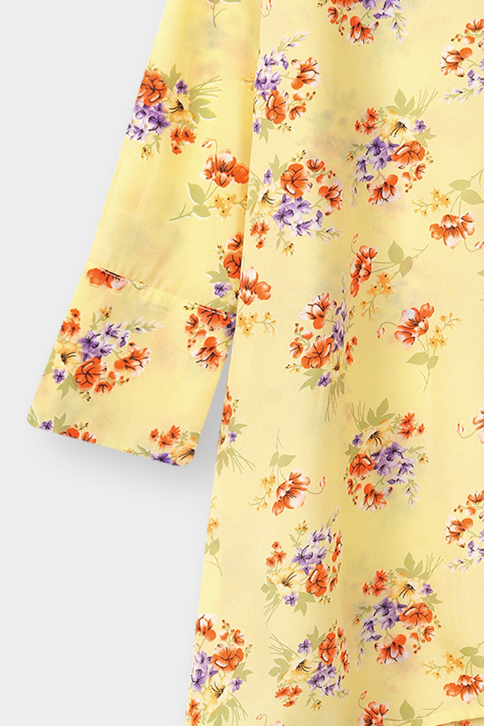 Floral Co-Ord Set | Yellow Co-Ord Set | Cherry Chics