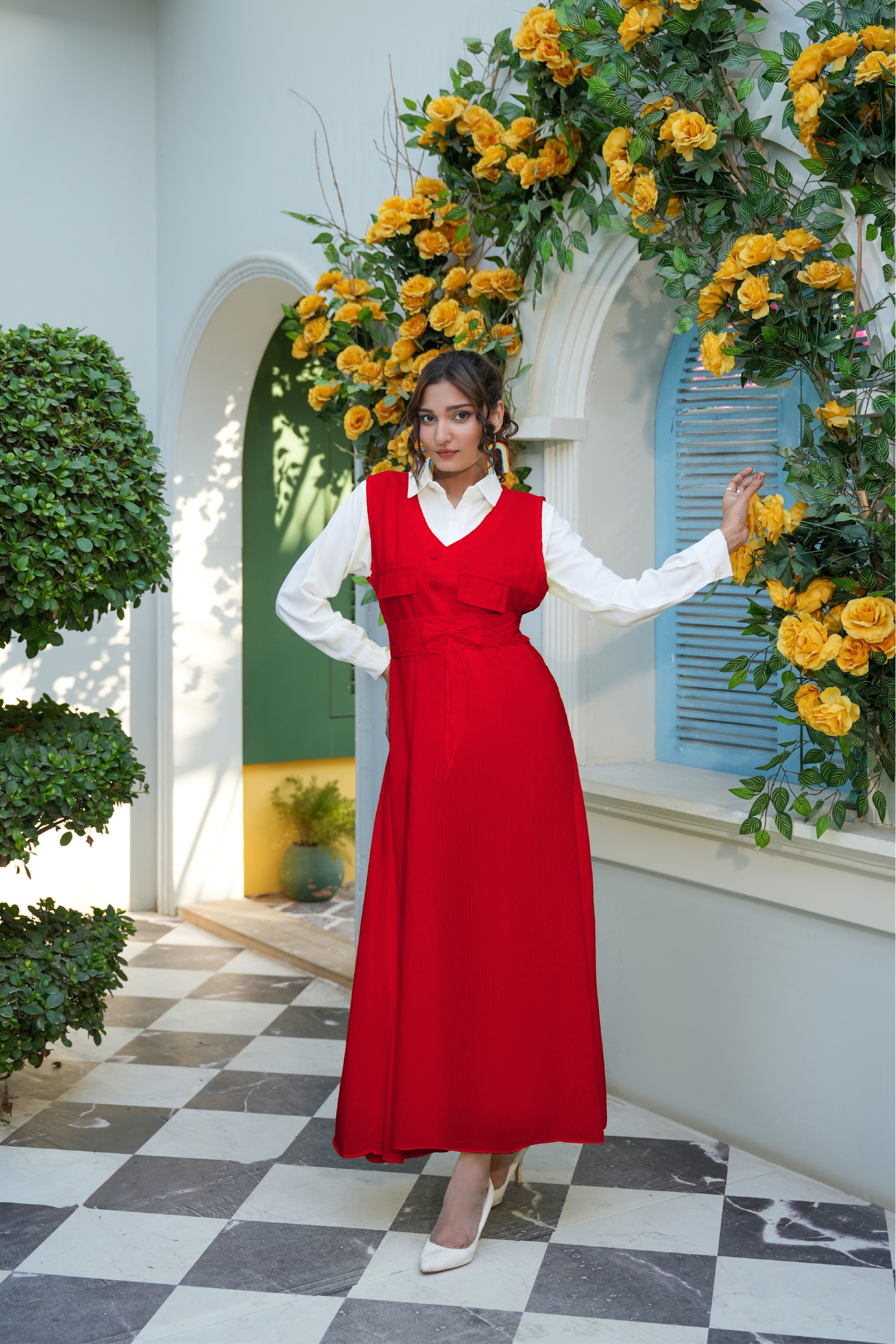 Pinafore Dungaree Overall Dress – Vintage Charm