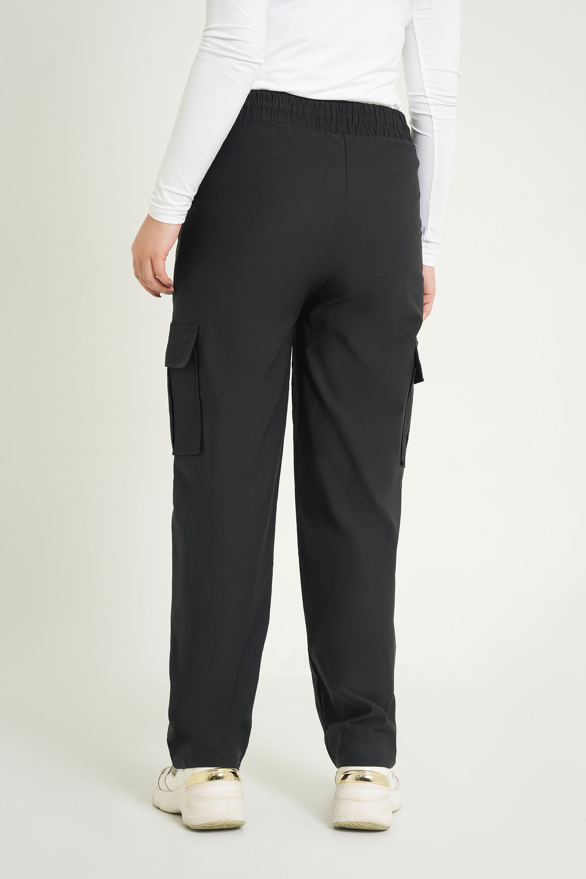 Black Cargo Trousers | Cargo Trousers | Black Trousers | Cherry Chics