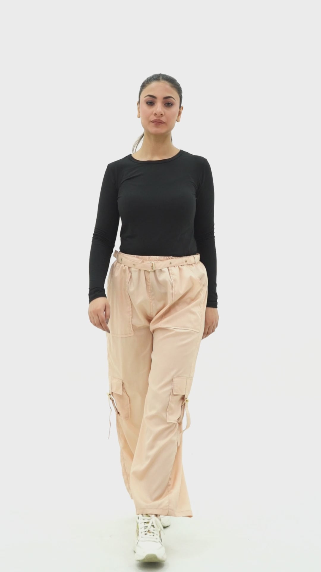 Satin Cargo Pants | Women's Cargo Pants | Cherry Chics