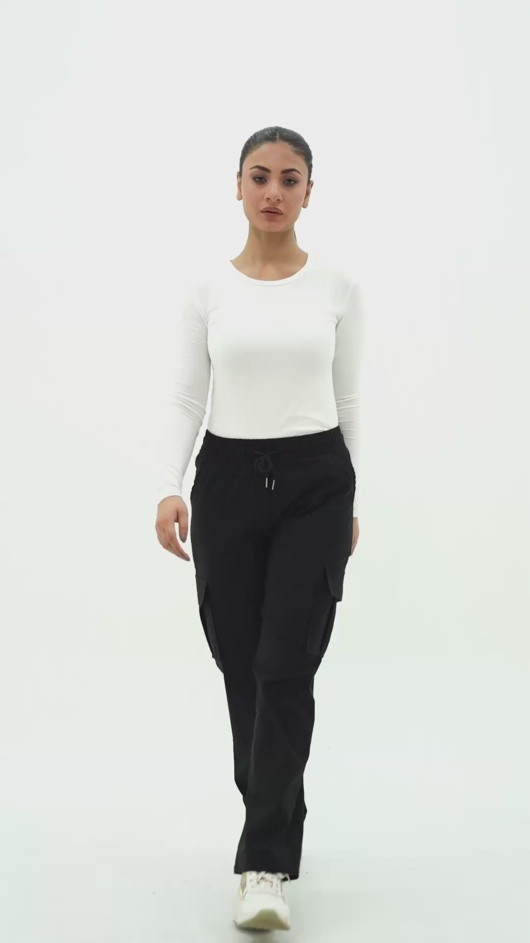 Black Cargo Trousers | Cargo Trousers | Black Trousers | Cherry Chics