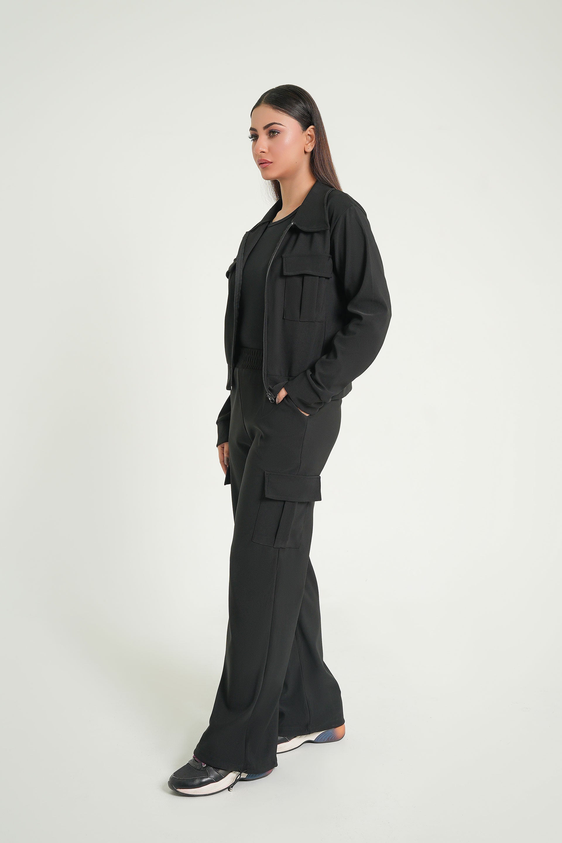 Black Co-ord Sets | Fleece Co-ord Sets | Cherry Chics