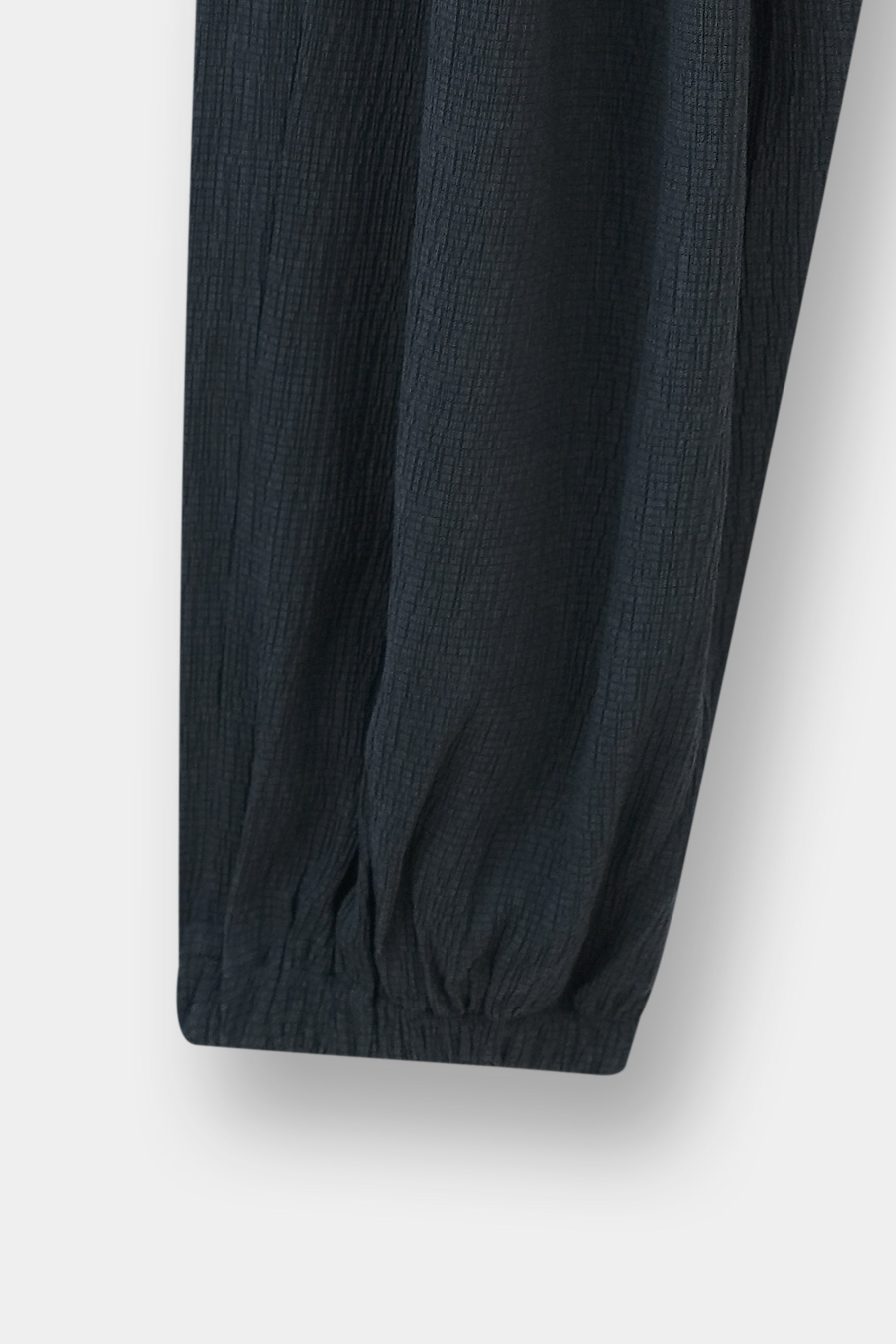 Textured Pleated Elasticated Trousers