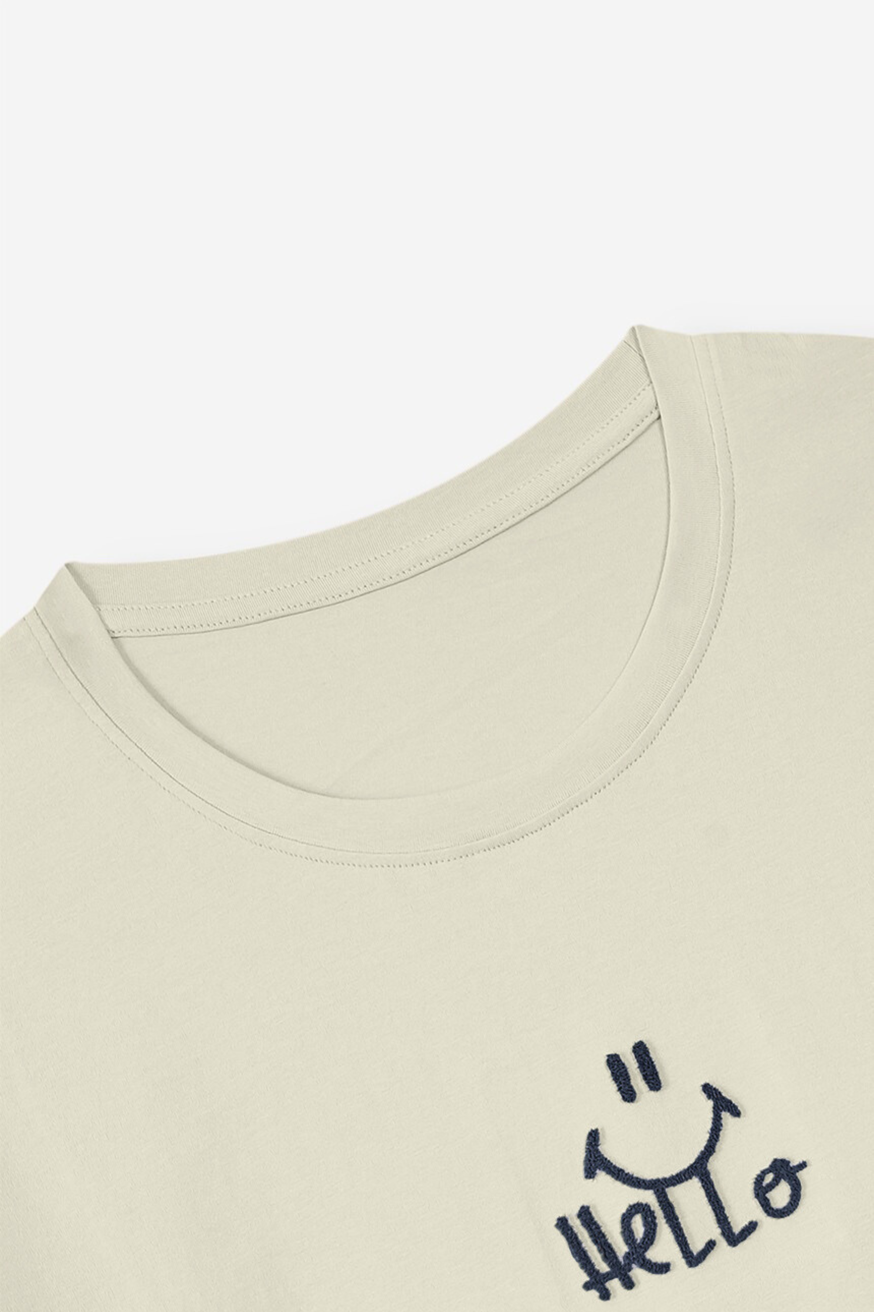 HELLO DROP SHOULDERS T-SHIRT