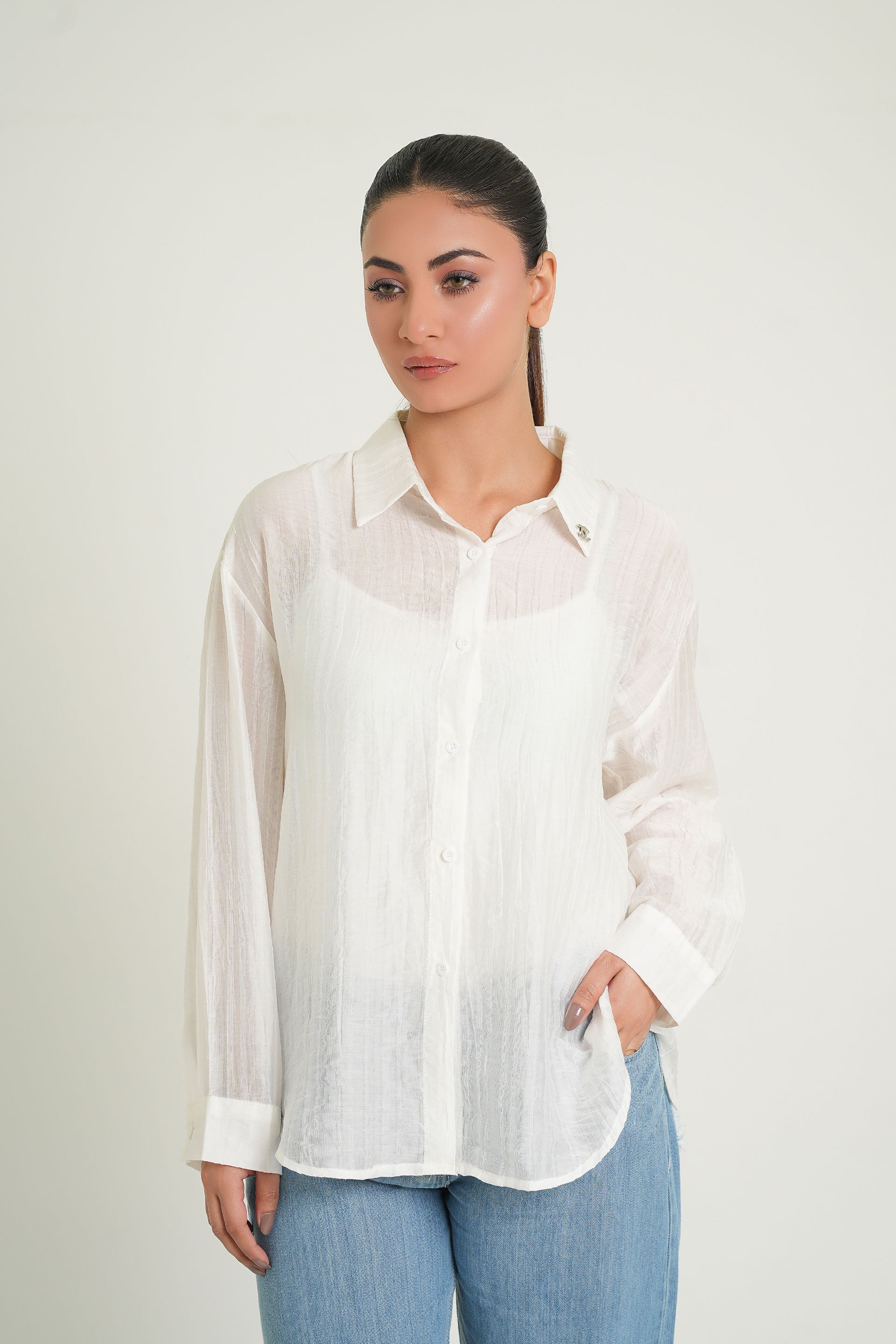 White Shirt | White Cotton Shirt | Women's White Shirt | Cherry Chics