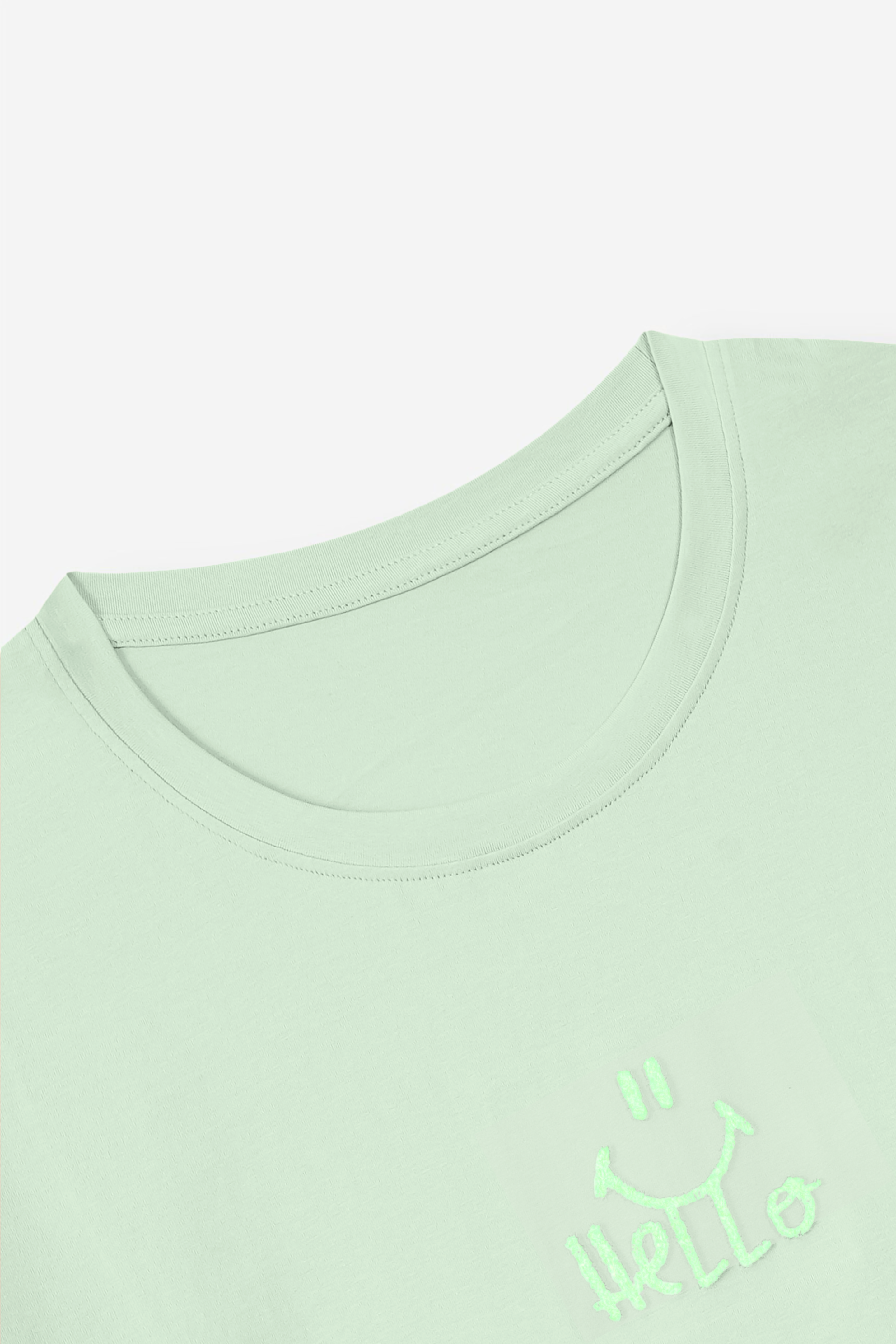 HELLO DROP SHOULDERS T-SHIRT