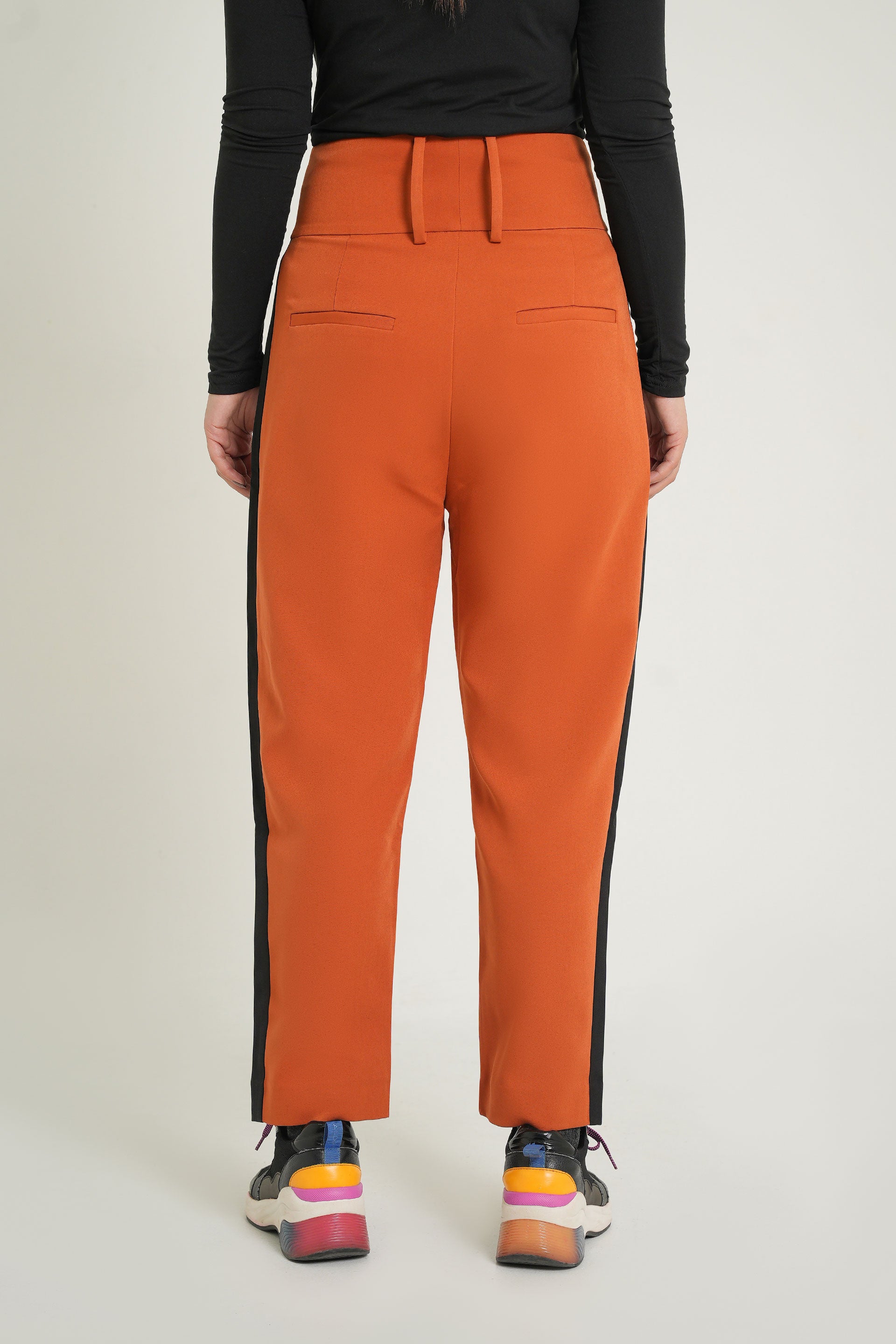 Buttoned Glam Panel Trousers